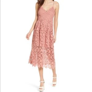 ASTR the Label Lace Midi Dress